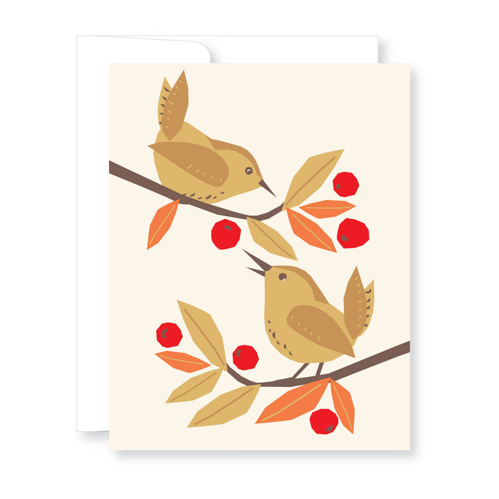 Berry Sharing Wrens card