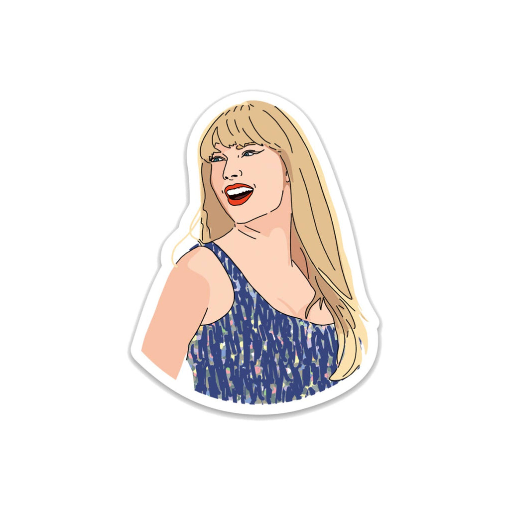 Taylor Swift Blue Outfit Sparkle Sticker