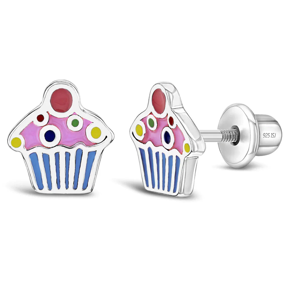 Cherry on Top Cupcake Kids Earrings