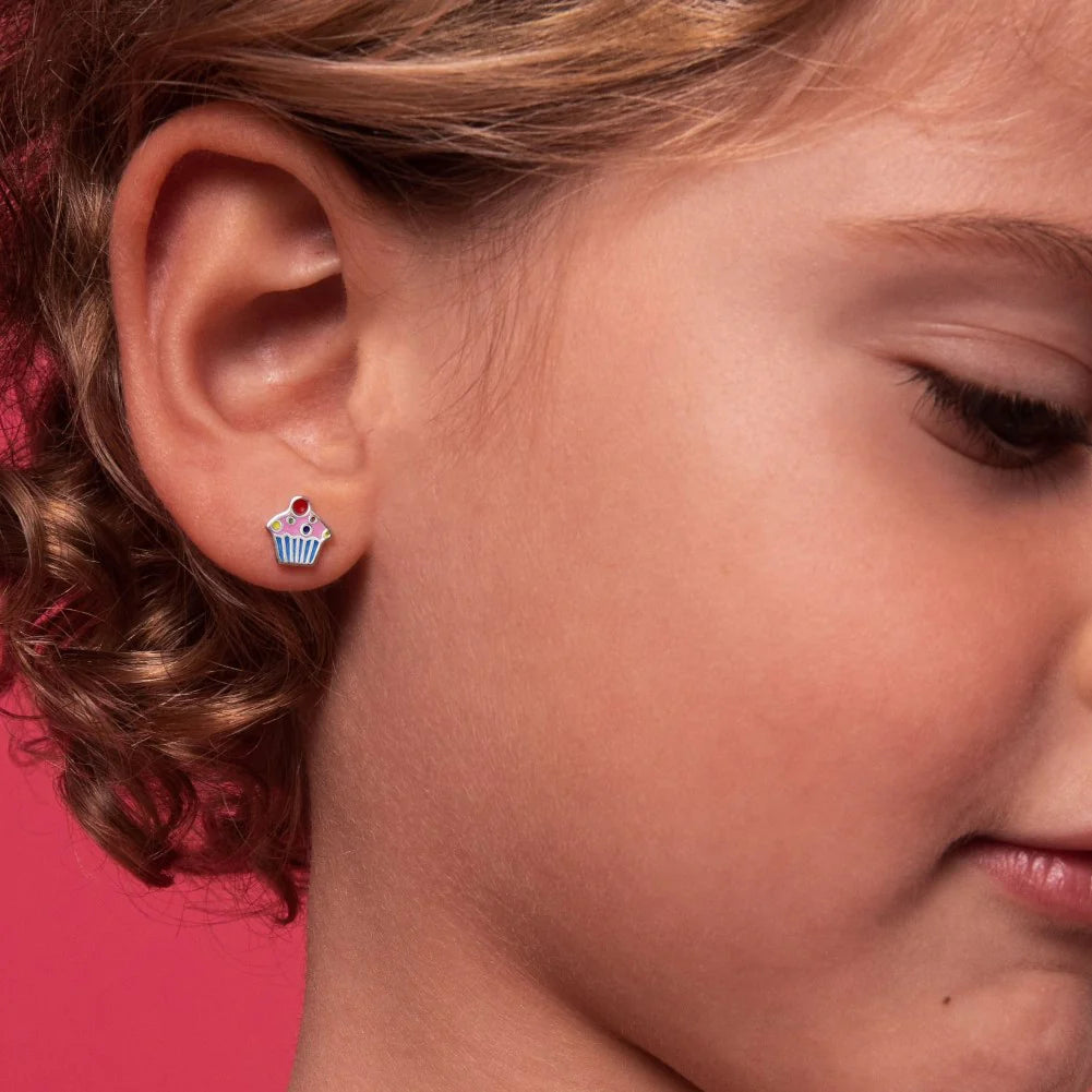 Cherry on Top Cupcake Kids Earrings