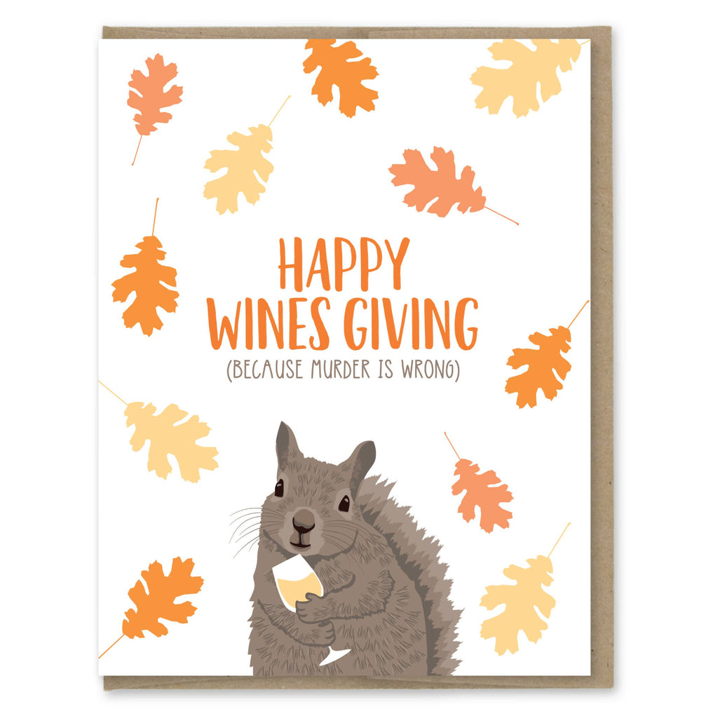 Wines Giving Thanksgiving Card