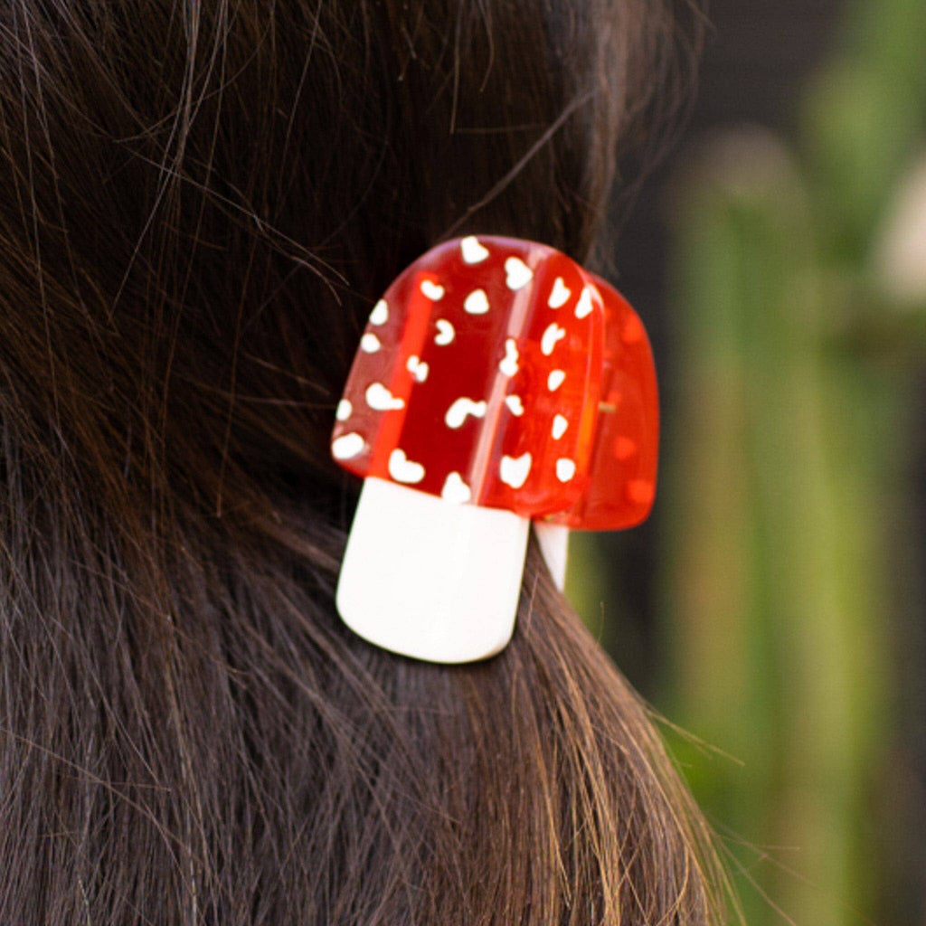 Mini Mushroom Hair Claw