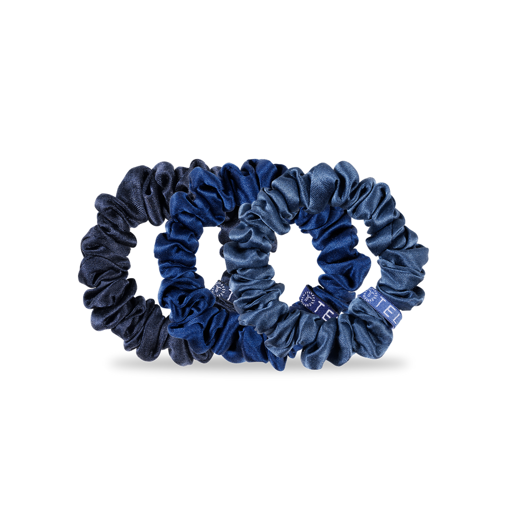 Silk Hair Scrunchie | Small | Midnight Rain