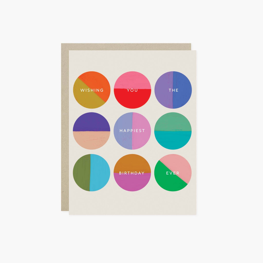 Happiest Birthday Circles Card