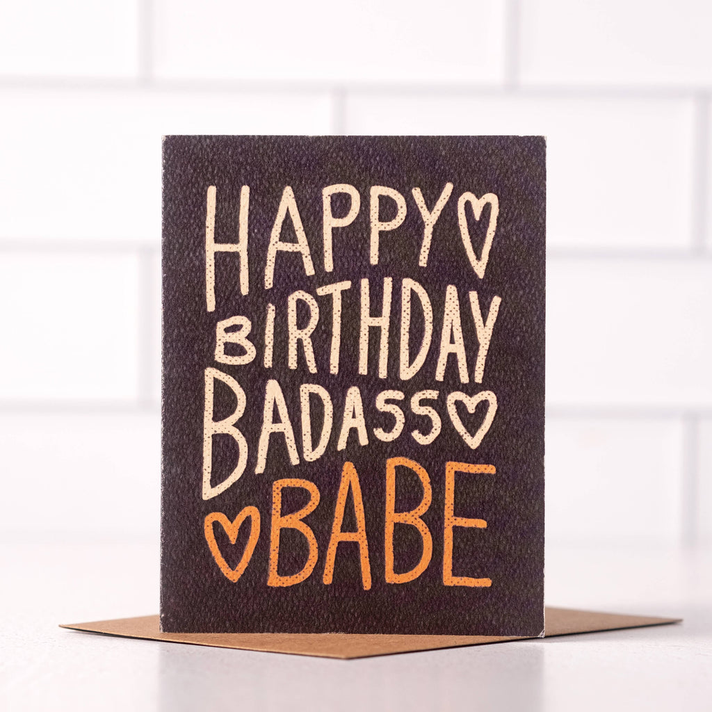 Happy Birthday Badass Babe Card
