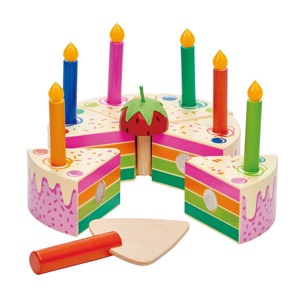 Rainbow Birthday Cake Wooden Toy Set