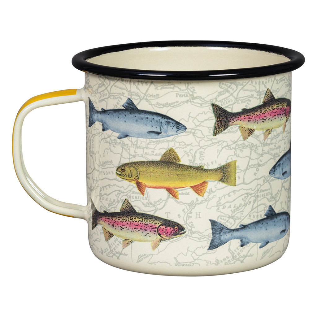 enamel mug - fish