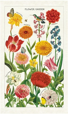 Flower Garden tea towel