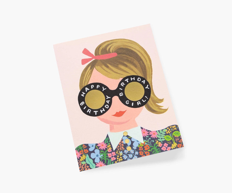 Meadow Girl Birthday Card