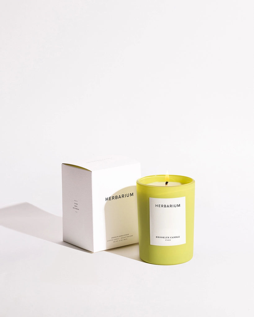 Herbarium Candle - Chartreuse Vessel