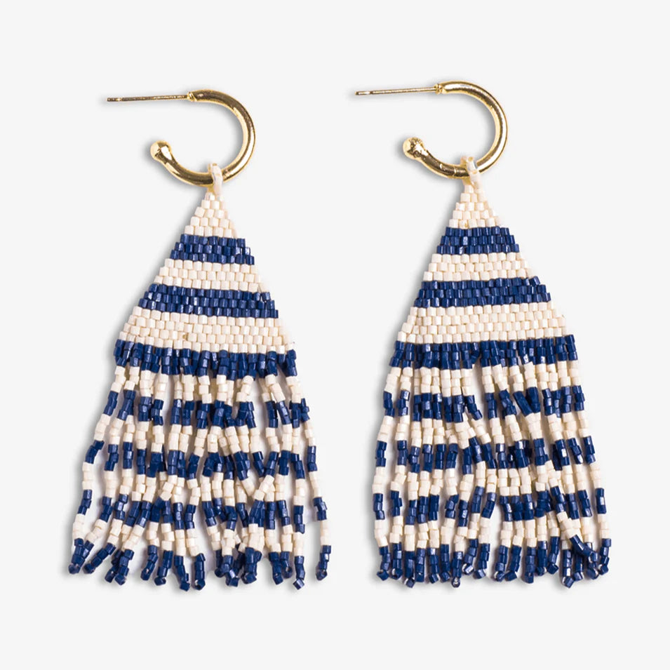 james earrings in navy