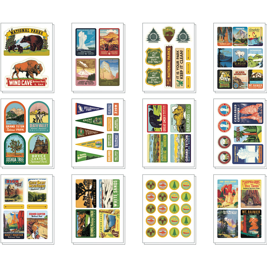 Tin of Stickers - National Parks