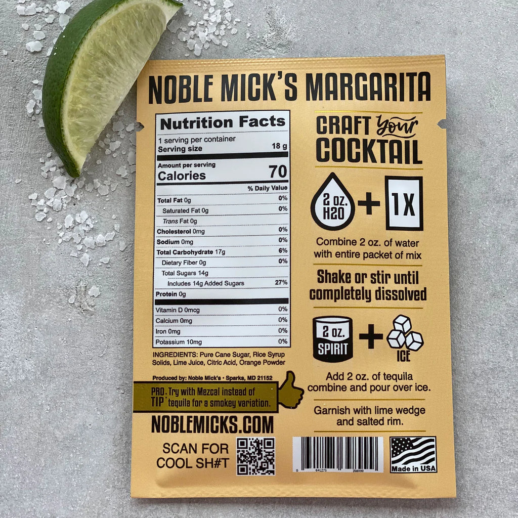 Margarita Single Serve Craft Cocktail Mix