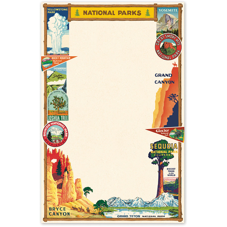 national parks notepad