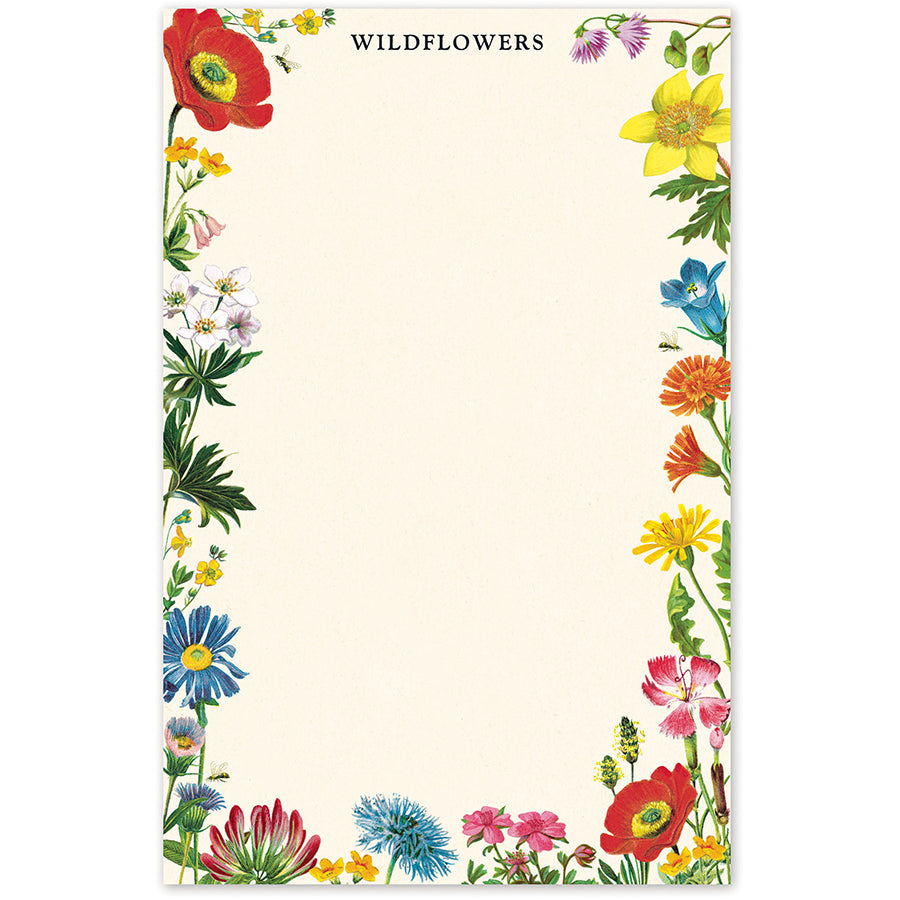 wildflowers notepad