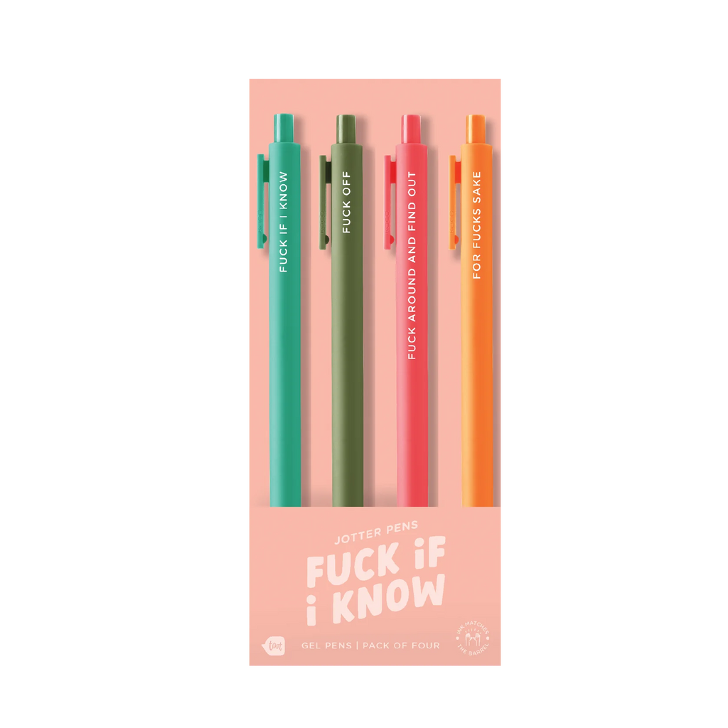 Jotter Pens 4 Pack - Fuck If I Know