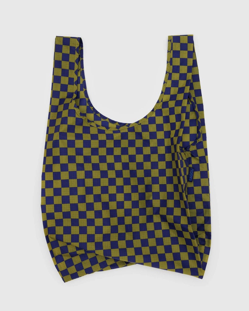 baggu - pear navy check