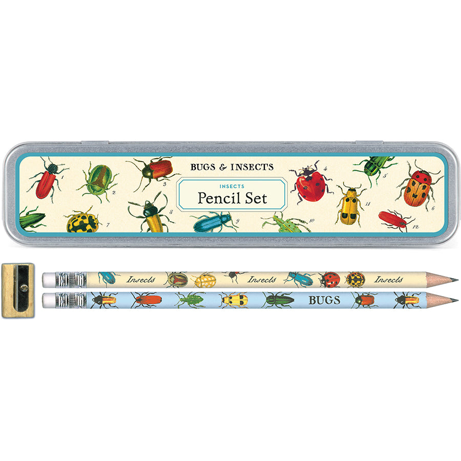Bugs & Insects pencil set - 10 count plus sharpener