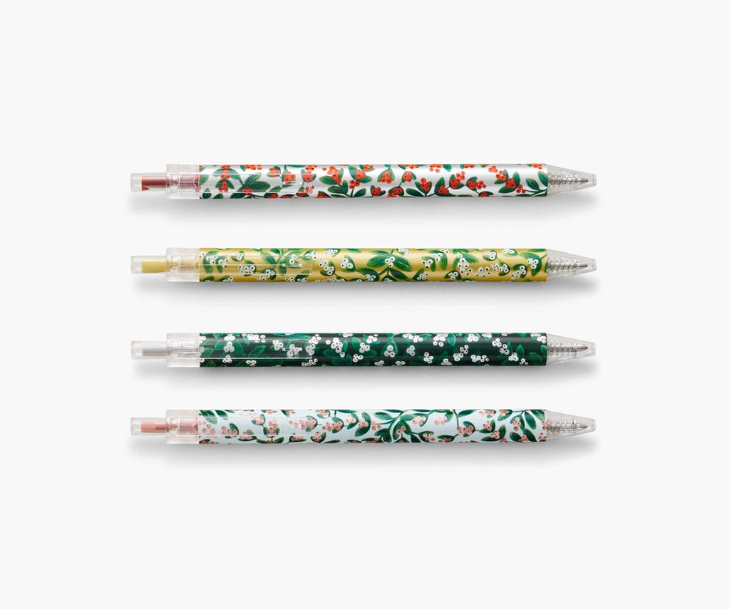 Mistletoe Metallic Gel Pen Set of 4