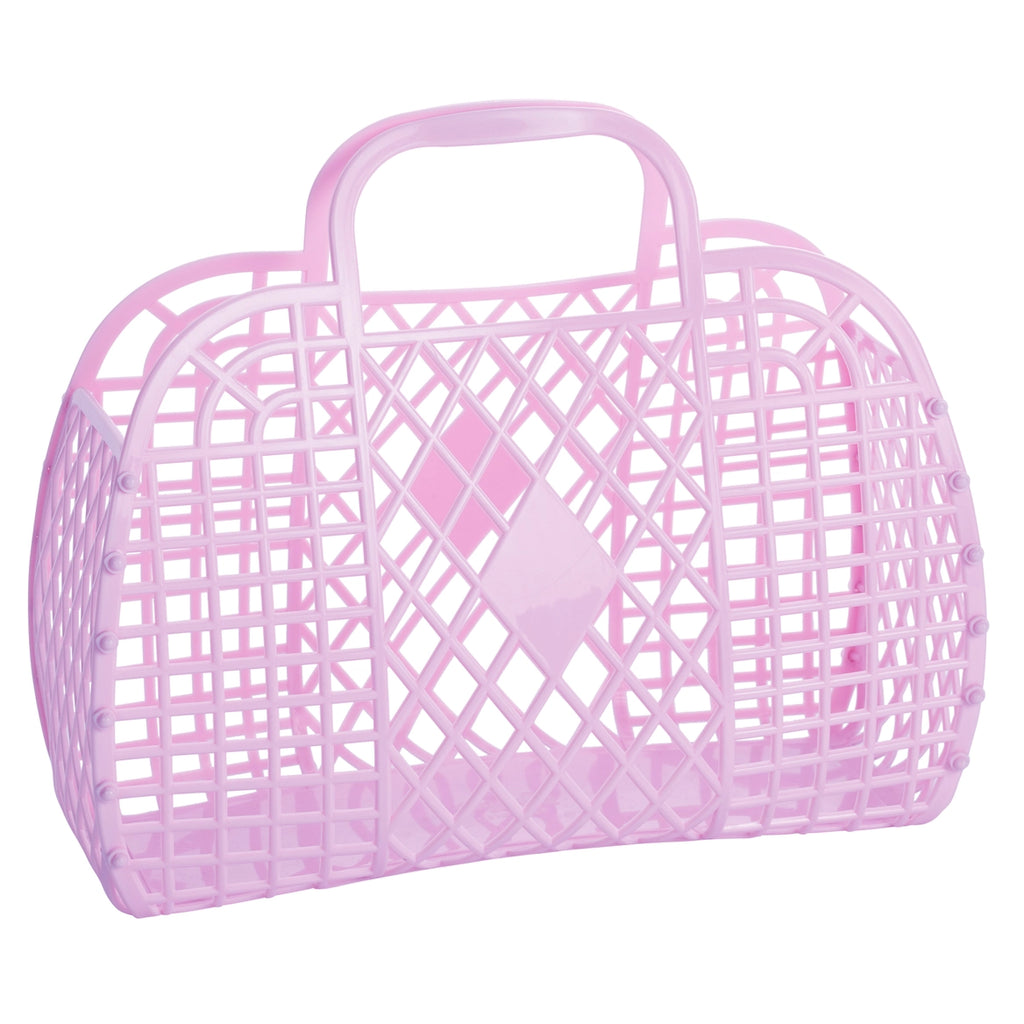 Retro Basket - Large in Lilac