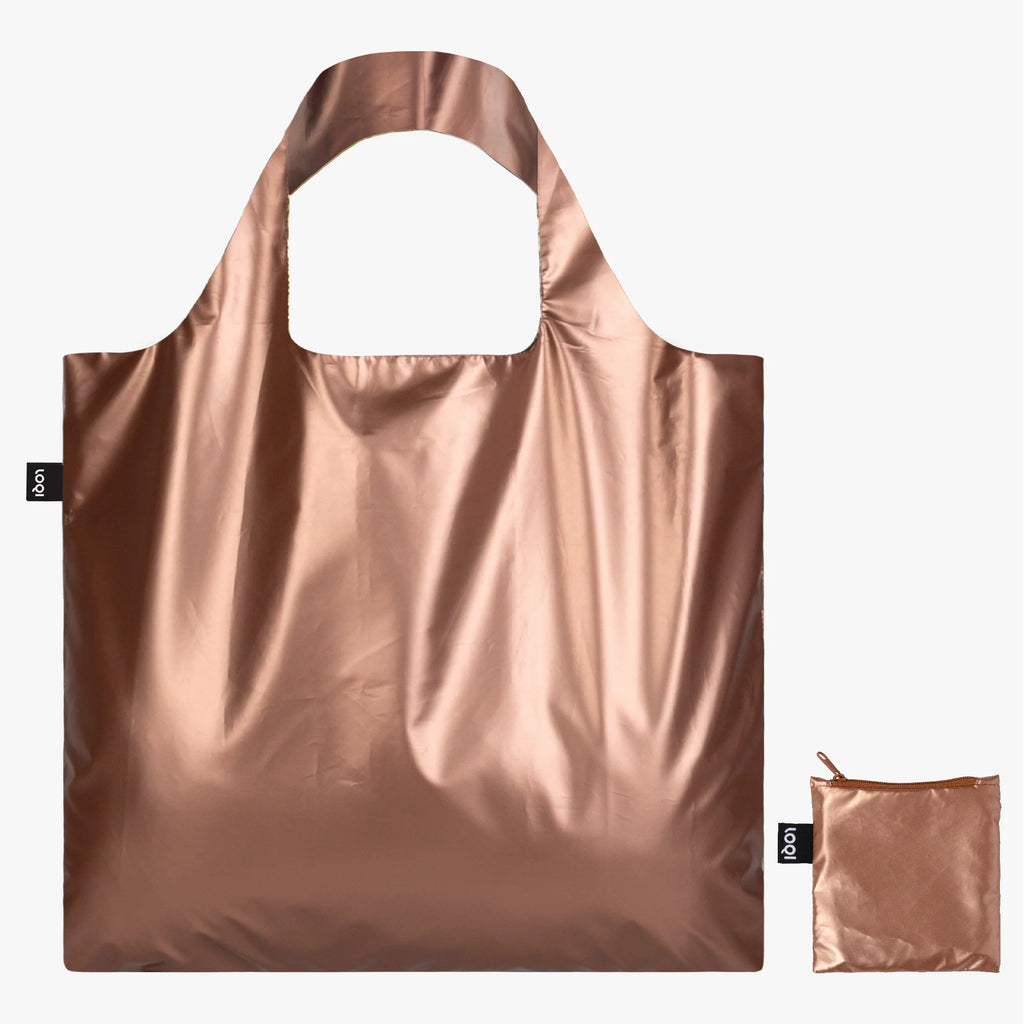 Metallic Rose Gold Recycled Bag