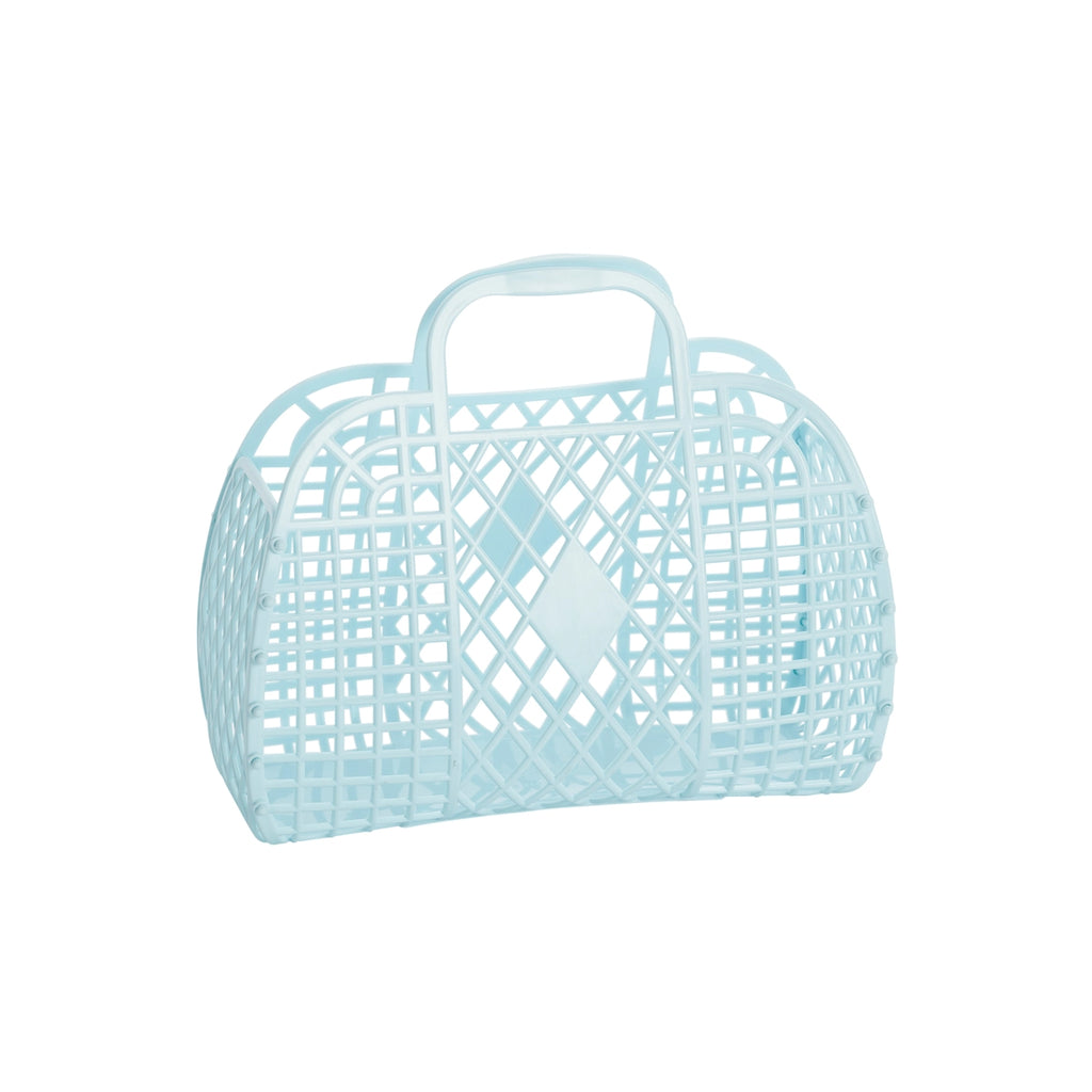 Retro Basket - Small in Blue