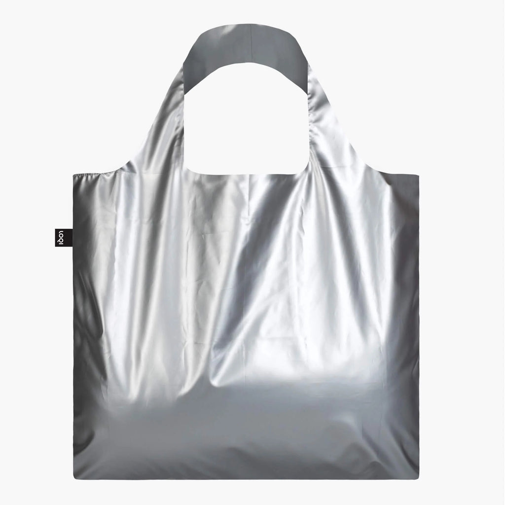 Metallic Silver Recycled Bag