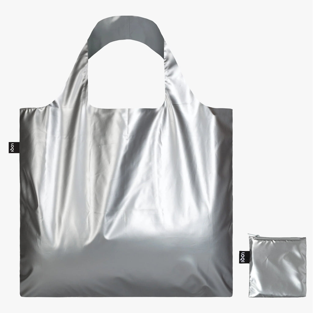 Metallic Silver Recycled Bag