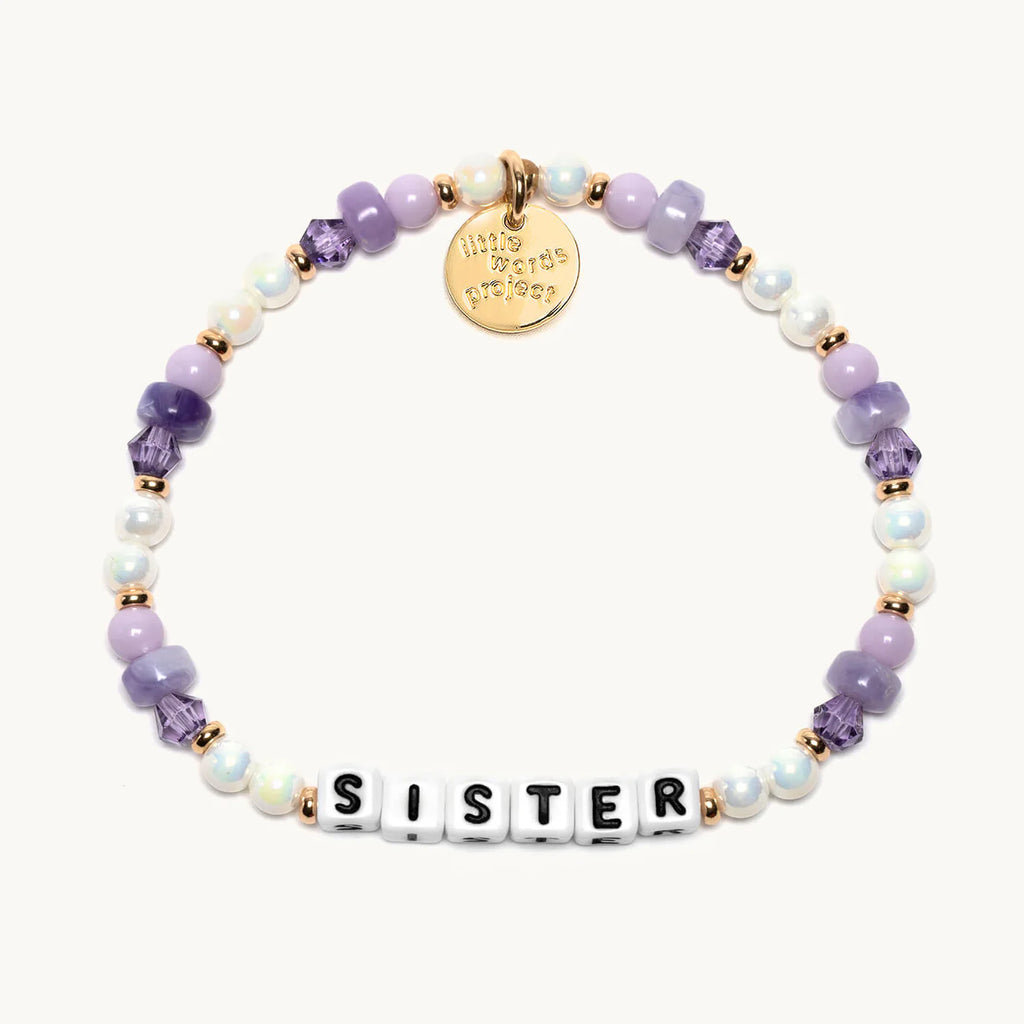 LWP - White - Sister Bracelet - Purple Punch