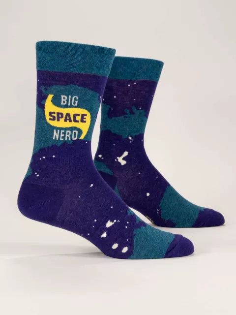Big Space Nerd mens crew socks