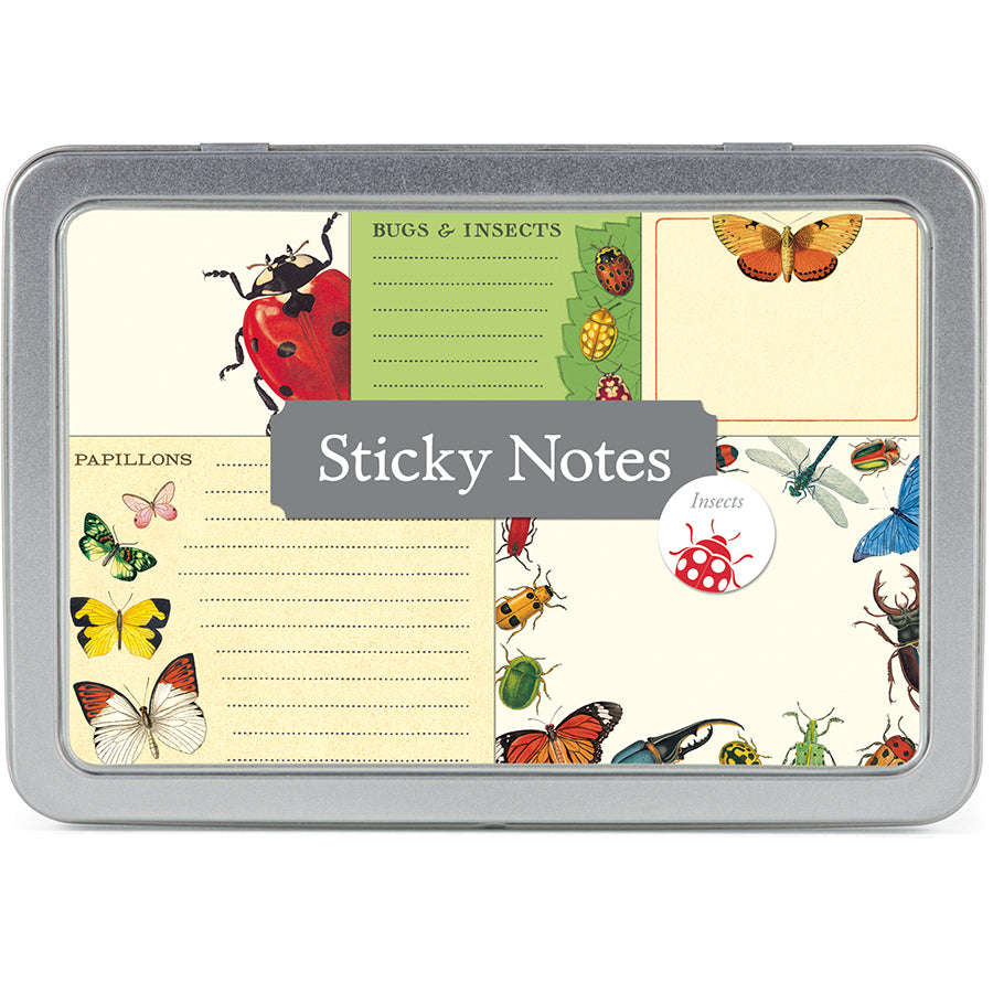 bugs & insects sticky notes