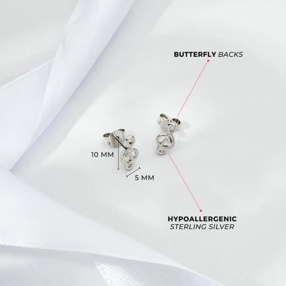 Treble Clef Kids Earrings