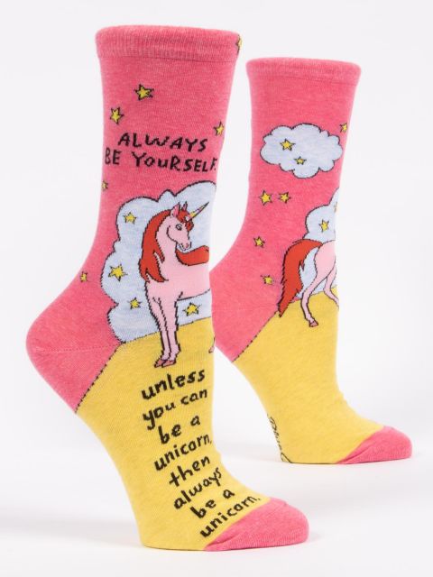 always be a unicorn crew socks