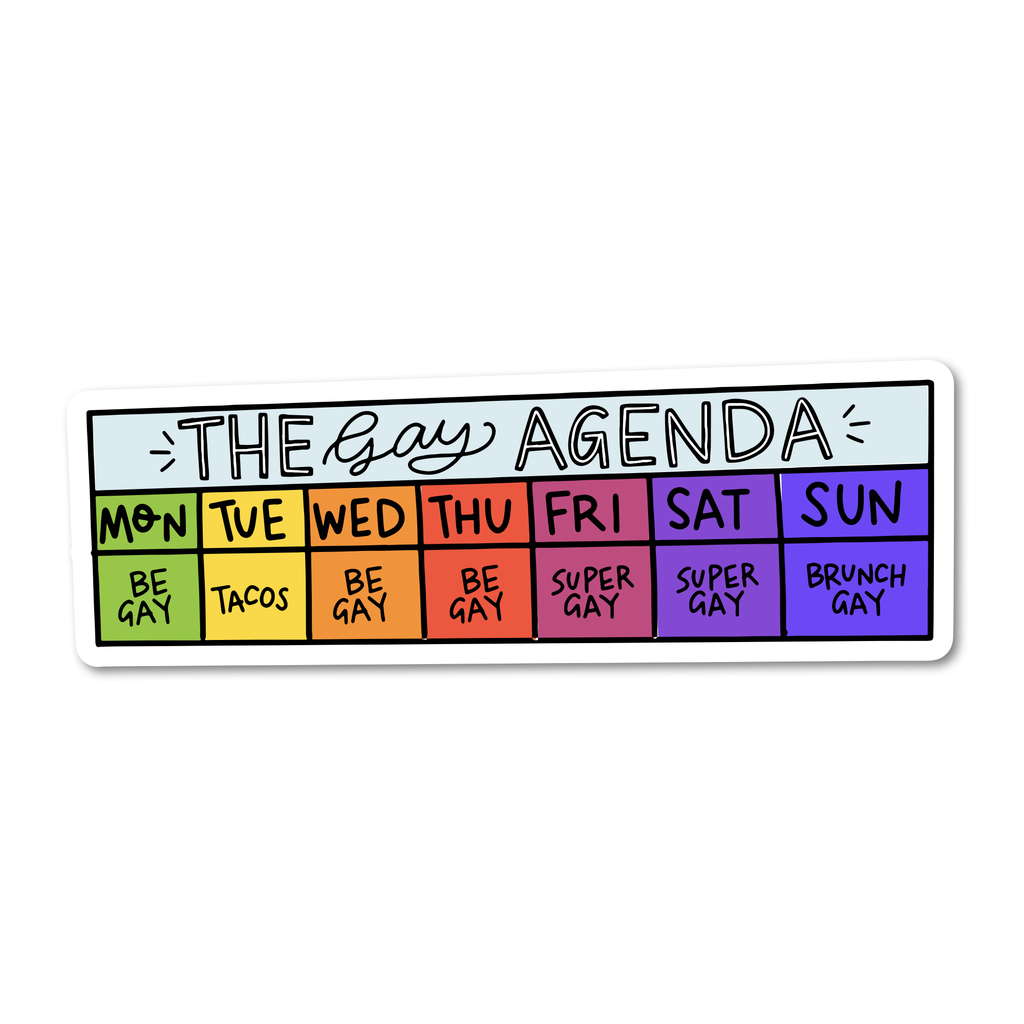 The Gay Agenda Sticker