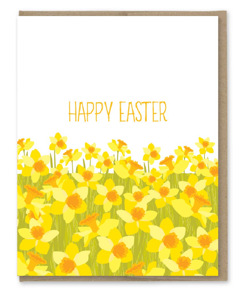 Daffodil Field Easter Card