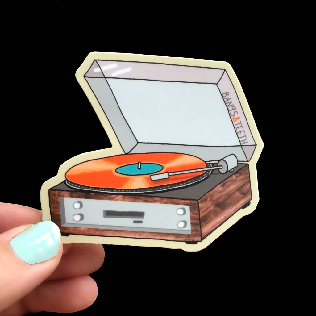 Vintage Record Player sticker
