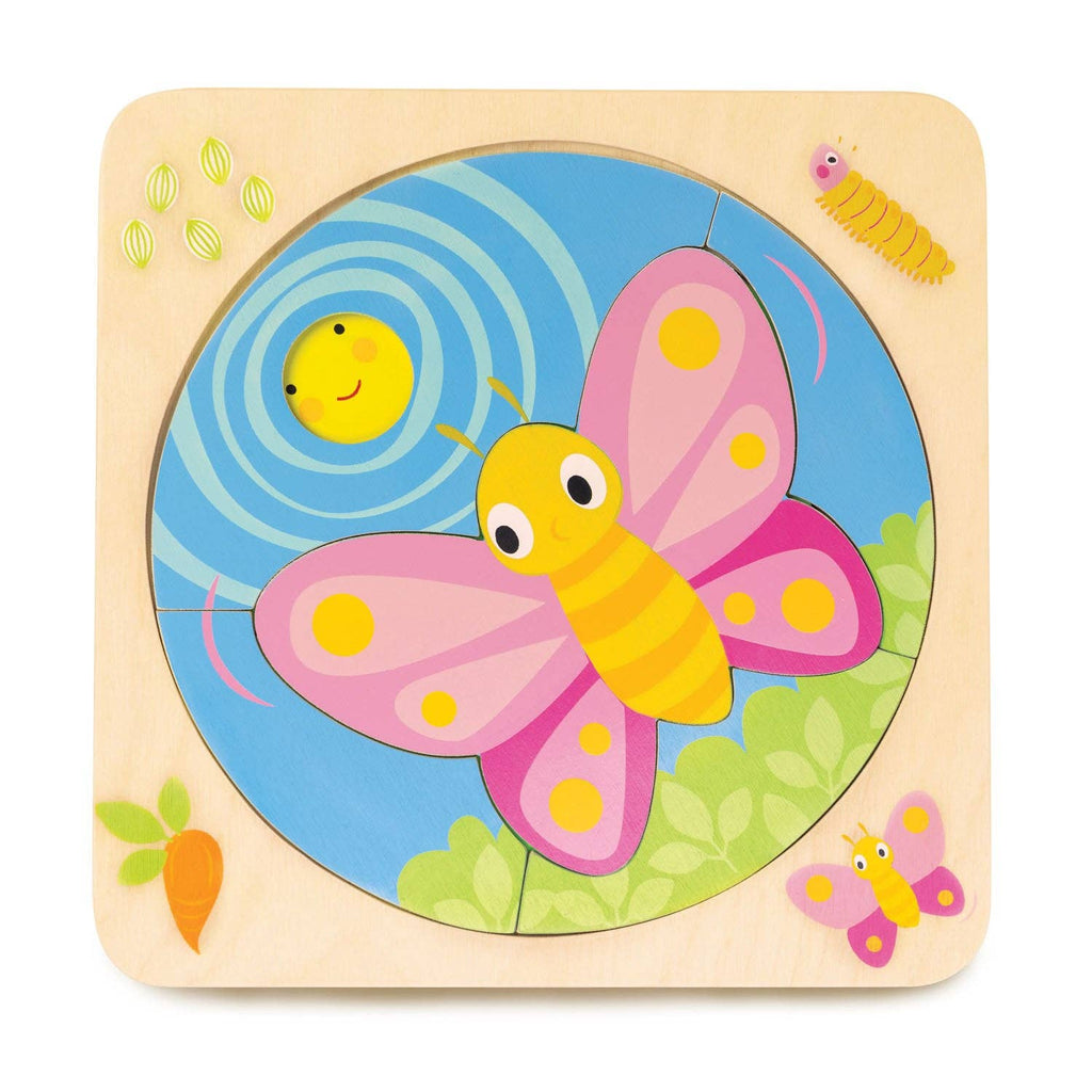 Butterfly Life Wooden Toy Puzzle