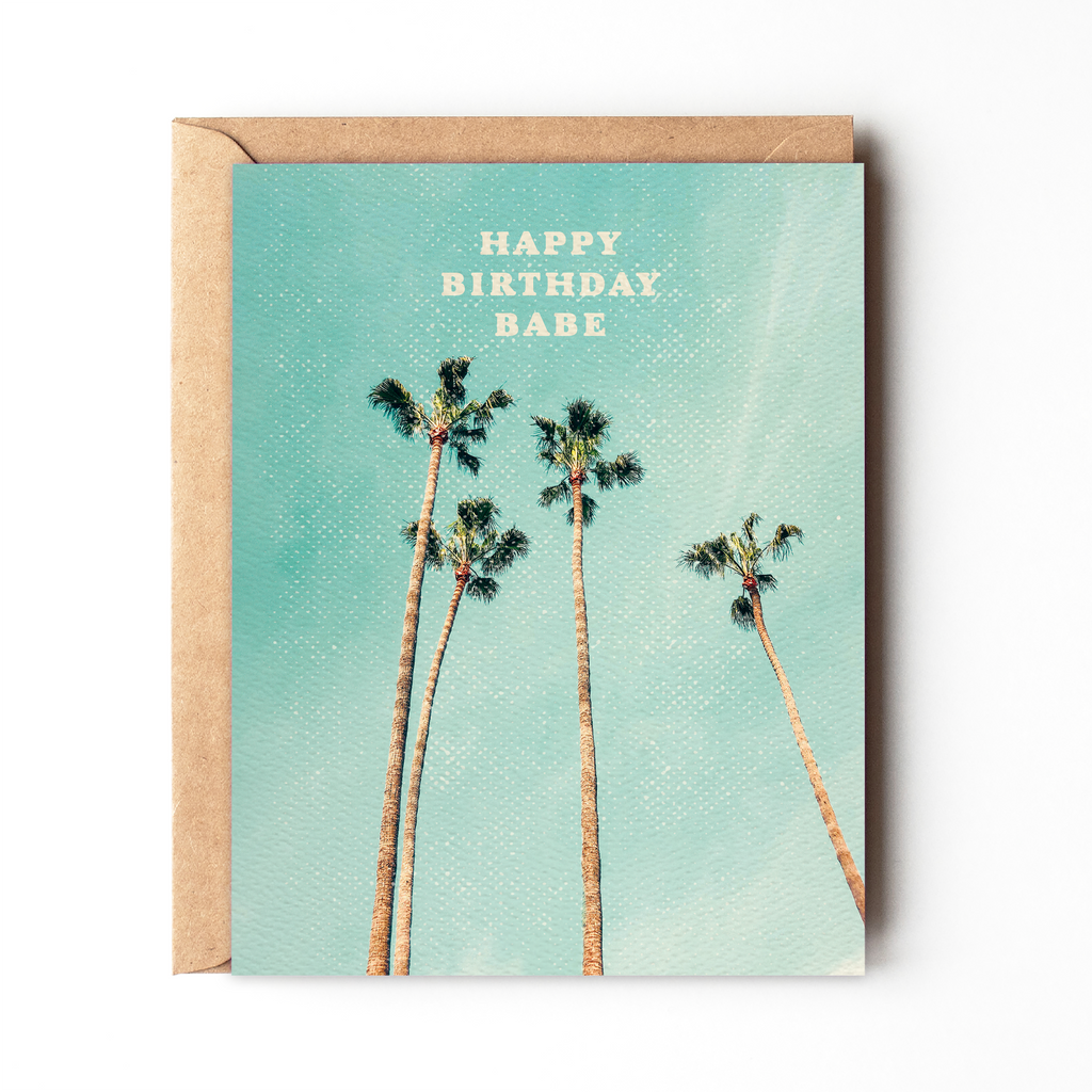 Birthday Babe - Palm Tree Card