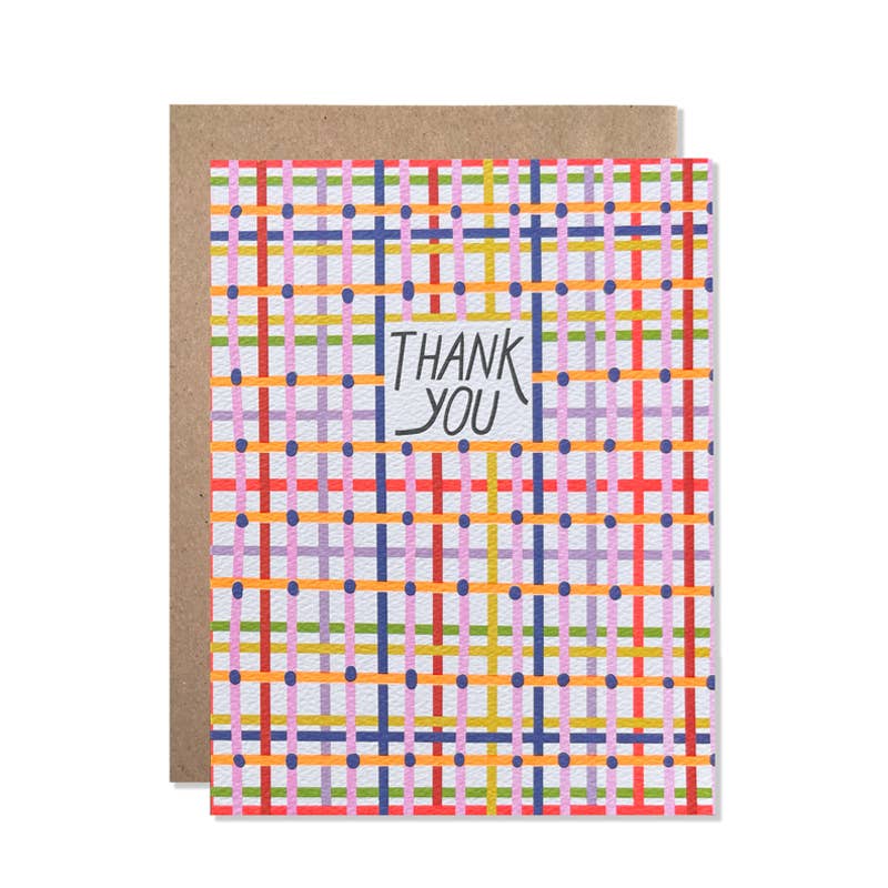 Plaid Thank You Cards - Box of 8