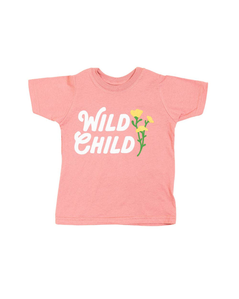 Wild Child Toddler 2T Tee | Dusty Rose