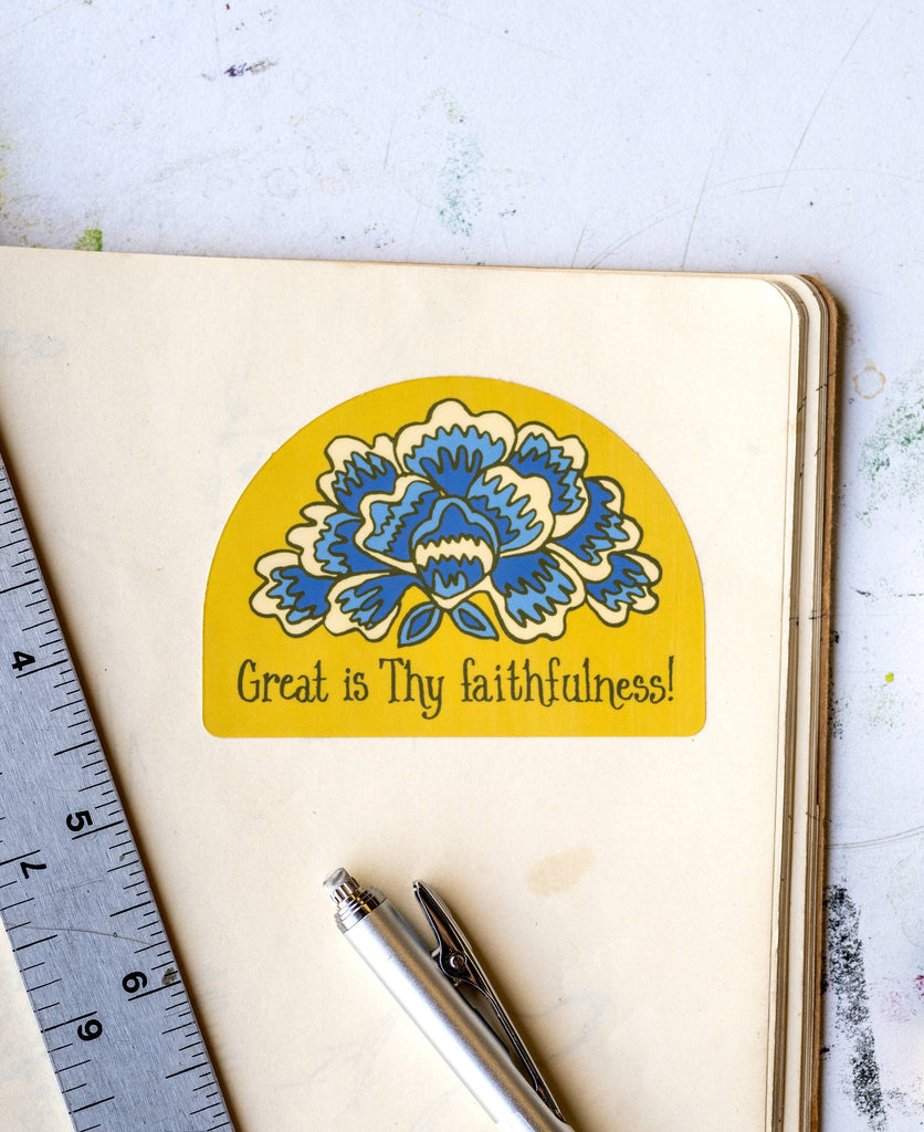 Great Is Thy Faithfulness Hymn Sticker