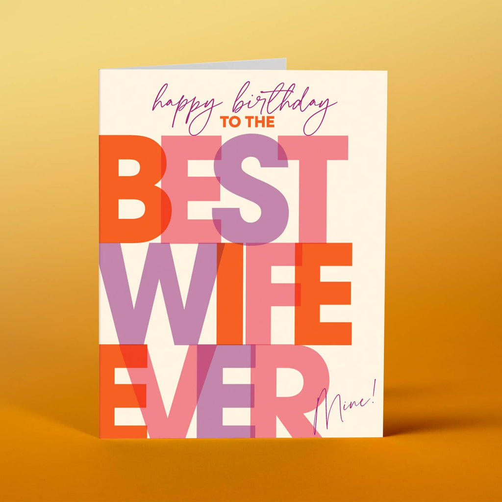 best wife ever birthday card