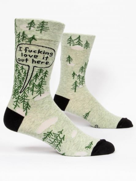 fucking love it out here mens crew socks