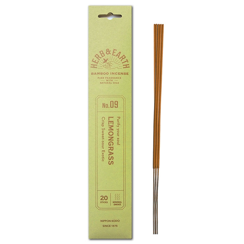 herb & earth bamboo incense - lemongrass