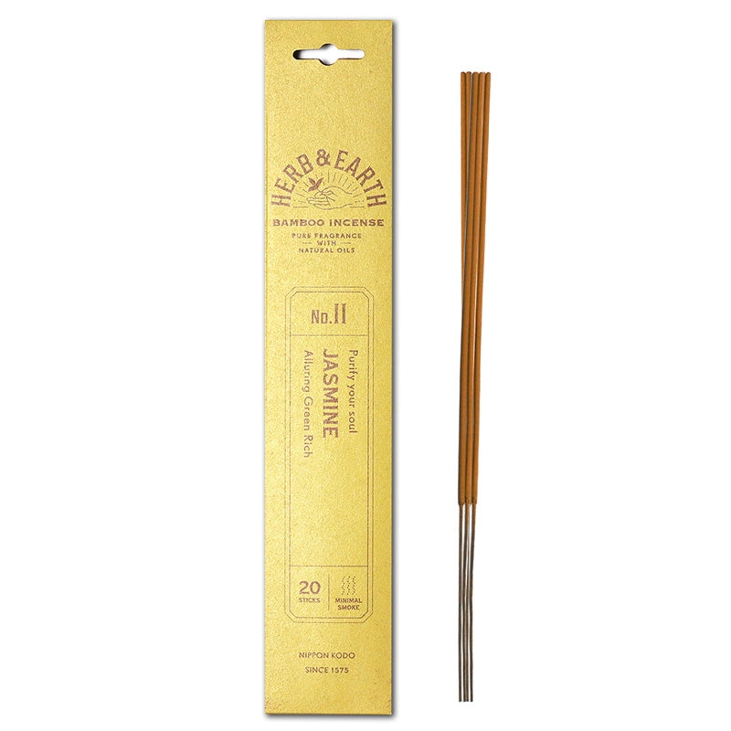 herb & earth bamboo incense - jasmine