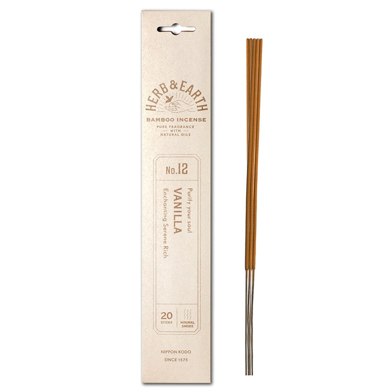 herb & earth bamboo incense - vanilla