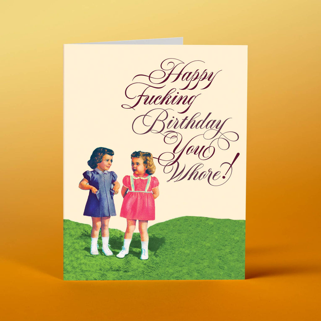 whore birthday card