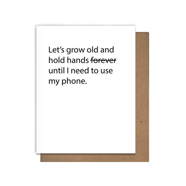 Hold Hands Greeting Card