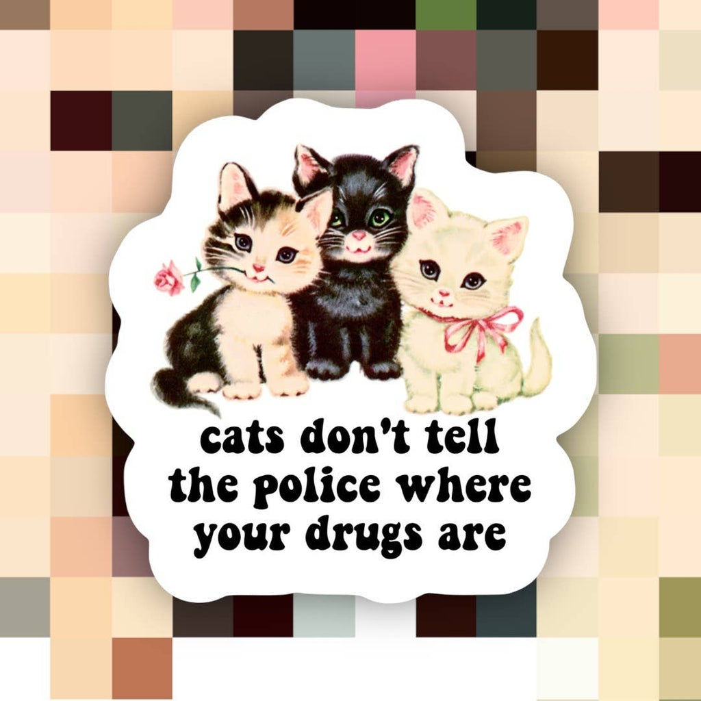 Cat Funny Sticker