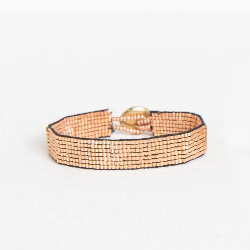 rose gold solid thin luxe bracelet